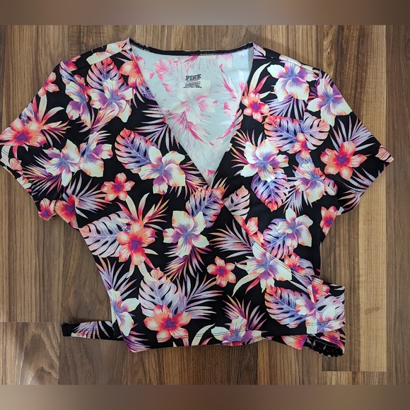 NWT women's Victoria's secret pink wrap top size‎ XL - Picture 9 of 10